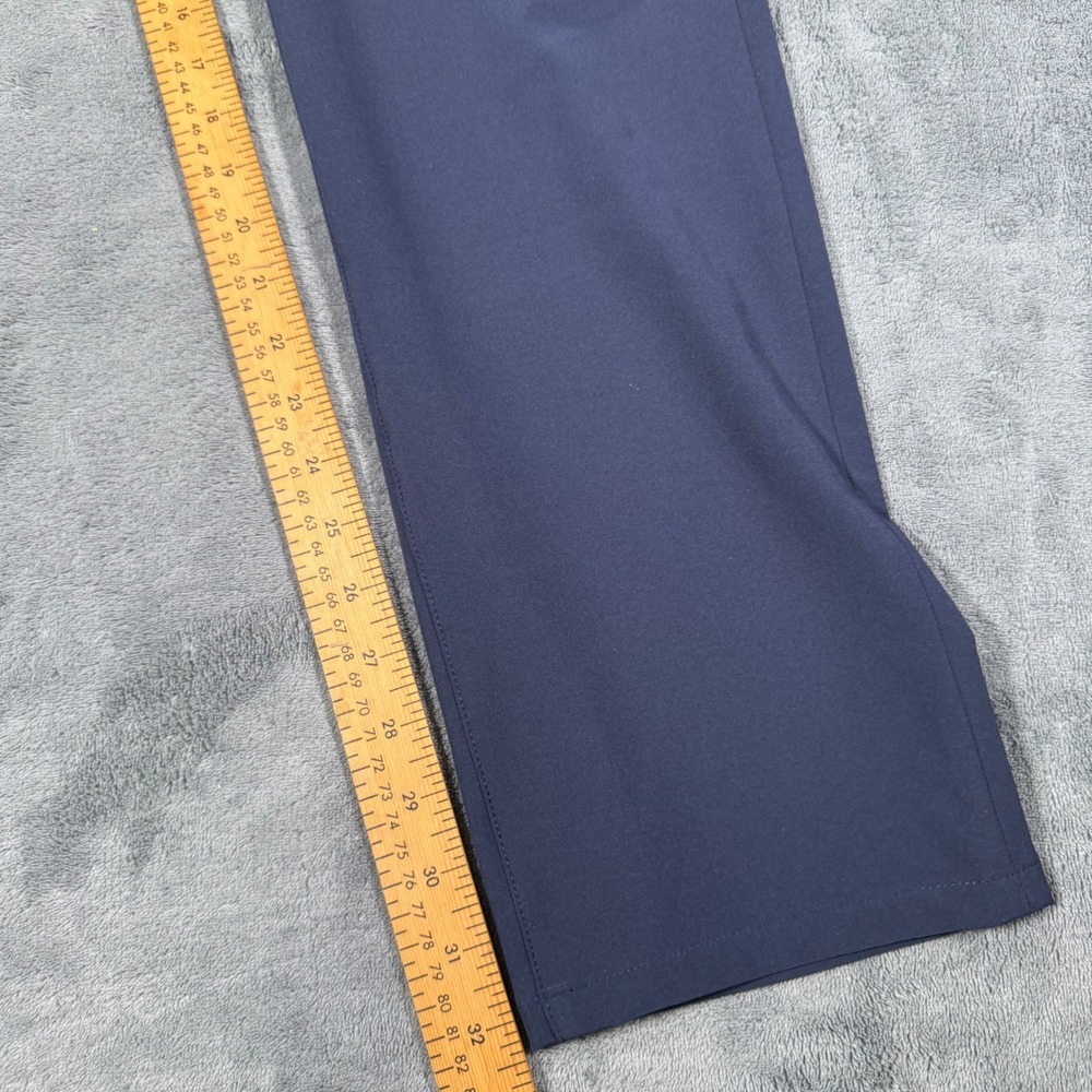 Mizzen + Main Mens Helmsman Pants 35x32 Slim Fit Chino Navy Solid Navy 1BO-0965 - Picture 8 of 12